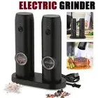 Electric Salt and Pepper Grinder Set Rechargeable Salt Pepper Mill Spice Shakers