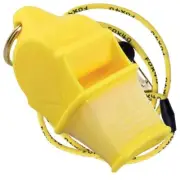 YELLOW Fox 40 SONIK BLAST CMG Whistle Official Coach Safety Rescue FREE LANYARD