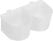 Toyvian Hanging Dog Bowl for Crate Large Capacity Water and Food Bowl Anti-Spill Edge Abs Material for Kennels