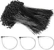 Zhooooonglf 1000Pcs Plastic Hang Tag String Plastic Fastener for Clothing Tags Clothing Fastener Label Security Loops Pin Loop（Black）