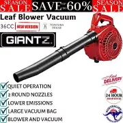 36CC Leaf Blower Vacuum w/ Two Stroke Petrol Engine Lawn Garden Vac Mulcher New