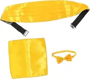 [TINEASUR] Decorative Bow Tie Mens Ties Handkerchief Men's Belt Mens Suits Men Wedding Costume Accessories Men Cummerbund Men Costume Kit Cummerbund for Men Men's Cummerbund Polyester