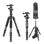 ZOMEI Pro Carbon Fiber Q666C Tripod Heavy Duty Lightweight with 360° Ball Head