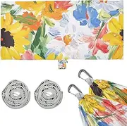 Flowers Sunflower Flower Amaryllis Camping Hammock with Tree Straps Swing Hammock for Camping Travel Accessories