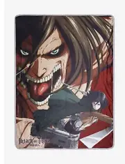 Attack On Titan Mikasa & Attack Titan Throw Blanket