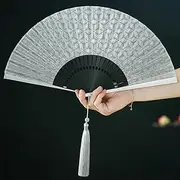 [Generic] Multifunctional Metal Silk Kung Fu Fan, Wind Protection, Dust Prevention, Decorate Self-Defense- Portable Retro Handheld Martial Arts Practice, Lightweight And Durable, Retro Fashion Design