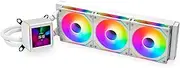 Lian Li GA II LCD 360MM AIO - Asetek 8th Gen - 2.88” IPS LCD screen liquid cooler - Screen recording for videos and photos - Pre-installed daisy-chained ARGB fans or UNI FAN SL-INF fans (GA2ALCD36INW)