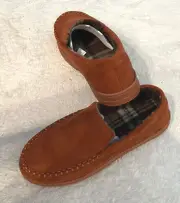 Wayland Square Men's Memory Foam Slippers Size Small (6-7) - Brown - New