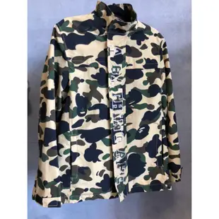 A Bathing Ape 黃迷彩尼龍風衣外套