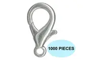 1000pcs Silver Necklace Bracelet Keyring Swivel Parrot Lobster Clasp Hooks Clips Findings