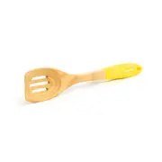Neoflam Beechwood Slotted spatula with Yellow Silicon Handle