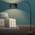 Modern LED Arch Floor Lamp for Study Living Room Bedroom Office Light Corner Flo