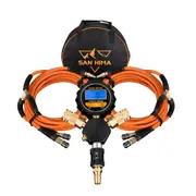 San Hima 4-Way Digital Tyre Inflator 250 PSI Car Air Compressor Tire Gauge Hose