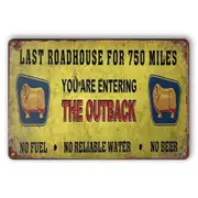 3x Entering The Outback Golden Fleece Fule Beer Rustic Look Decorative Tin Sign