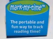 Mark.My.Time.Com Wide Dark Blue Plastic Bookmark Bookmarker with Time Tracker –