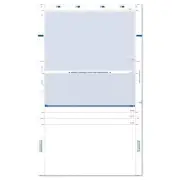 8-1/2" x 14" Z Fold Check Blue (Box of 2000)