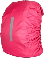 Rain Cover Backpack, Pink, 15L-25L Backpack, Rain Cover, Portable and Foldable Satchel Rain Cover, Waterproof Mirror Rain Cover, School Bag, Children, for Outdoors, Hiking, Camping, Travel, Cycling