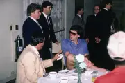Kevin McHale Boston Celtics sits and talks during the Boston Celti- Old Photo
