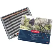 Derwent Graphitint Pencils Tin, Set of 24, Great for Holiday Gifts, Unique Bl...