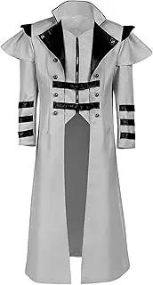 Men's Vintage Victorian Long Frock Coat Uniform Cosplay Costume Steampunk Formal Tailcoat Retro Gothic Tailcoats Jacket
