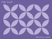 Circle Stencil Endless Moorish Design Border Art Cottage Geometric DIY Signs