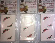 3ea 24pks Norpro #635 Round Canning Food Mason Jar Labels/Identify Date Stickers