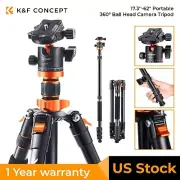 K&F Concept 17''-62'' Professional Travel Camera Tripod Monopod 360° Ball Head