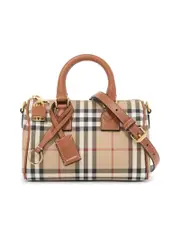 Burberry Mini Check Bowling Bag