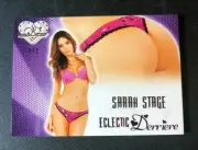 2016 Benchwarmer SARAH STAGE Eclectic DERRIERE #8 Red BUTT #1/1 CSI Sexy PLAYBOY