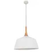 NORDIC Pendant Lamp Light Interior ES White Medium Angled Dome OD400mm