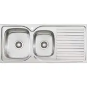 Oliveri 1080mm Endeavour Topmount Sink 1 & 3/4 Bowl with Drainer