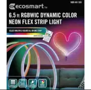 (6-PK) EcoSmart 6.5 ft. Color Changing Dimmable PlugIn LED Neon Flex Strip Light