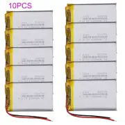 10pcs 3.7V 1200mAh Rechargeable Polymer Li Lipo Battery 503759 For GPS DashCam