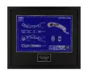 MASTER REPLICAS STAR WARS COUNT DOOKU LIGHTSABER BLUEPRINT SW-105 ARTIST PROOF