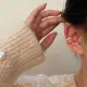 【Oni 歐妮】小方鑽 不對稱耳骨夾式耳環無耳洞耳扣耳夾耳窩夾(1個入)