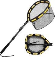 Compact Floating Fishing Net - Telescopic Aluminium Handle for Easy Release