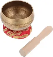 COMNESTBI 1 Set Meditation Singing Bowl with Rod Washer for Yoga and Relaxation Random Color