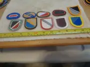 10 Military Flashes and/or Ovals new (Box#KIWI Bag#E33)