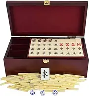 Boutique Japan Mahjong Set - Selected Healthy Acrylic Production,Wooden Gift Box, Majong Set Mah Jong Japanese Mah Jongg Sets Majiang (2.7 Cm*2 Cm*1.6 Cm),B