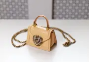 Dolce & Gabbana Runway Beige "Devotion" DG MICRO Crossbody Purse Bag RRP $1,895