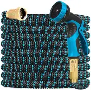 UPGRADED LEAKPROOF LIGHTWEIGHT NO-KINK WATER HOSE, FLEXIBLE WATER HOSE (150FT)