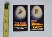 VINTAGE 1985/86 HOWARD THE DUCK MOVIE PROMO STICKER LOT GEORGE LUCAS LFL MARVEL