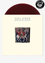 New Sealed Paul Simon Graceland Newbury Comics Maroon Color Vinyl LP /2000