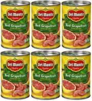 Del Monte Red Grapefruit, 15 oz (6 Cans) Sections in Light Syrup