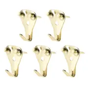 Picture Hangers, Photo Frame Hanging Hooks Kit with Nails, Holds 50 lbs, 5 Pcs