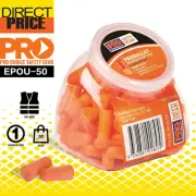ProChoice Pro Bullet PU Earplugs UnCorded (50 pairs) - Orange