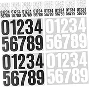 PartyKindom 20 Sheets Self Adhesive Number Decals Stickers for Outdoor Address Signs Mailbox House Doors Easy Application Stickers for DIY Projects