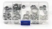 39PCS Metal Ball Bearing Screw Set Complete Rubber Sealed Bearings Kit for 1/10 RC Car Climbing for Traxxas TRX-4 Trx4 Spare Part