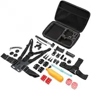 Zero-X Action Camera Accessories - 30-in-1 Kit Compatible with Zero-X Action Cam, GoPro Hero, DJI Osmo Action, Insta360, and Others - Includes Mini Tripod, Chest Mount, Phone Holder and More