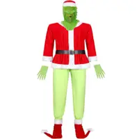 在飛比找蝦皮購物優惠-Cosplay 角色扮演 M-XXXL 聖誕老人 聖誕怪傑綠